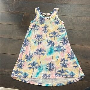 Tropical Palm Tree Kids Dress